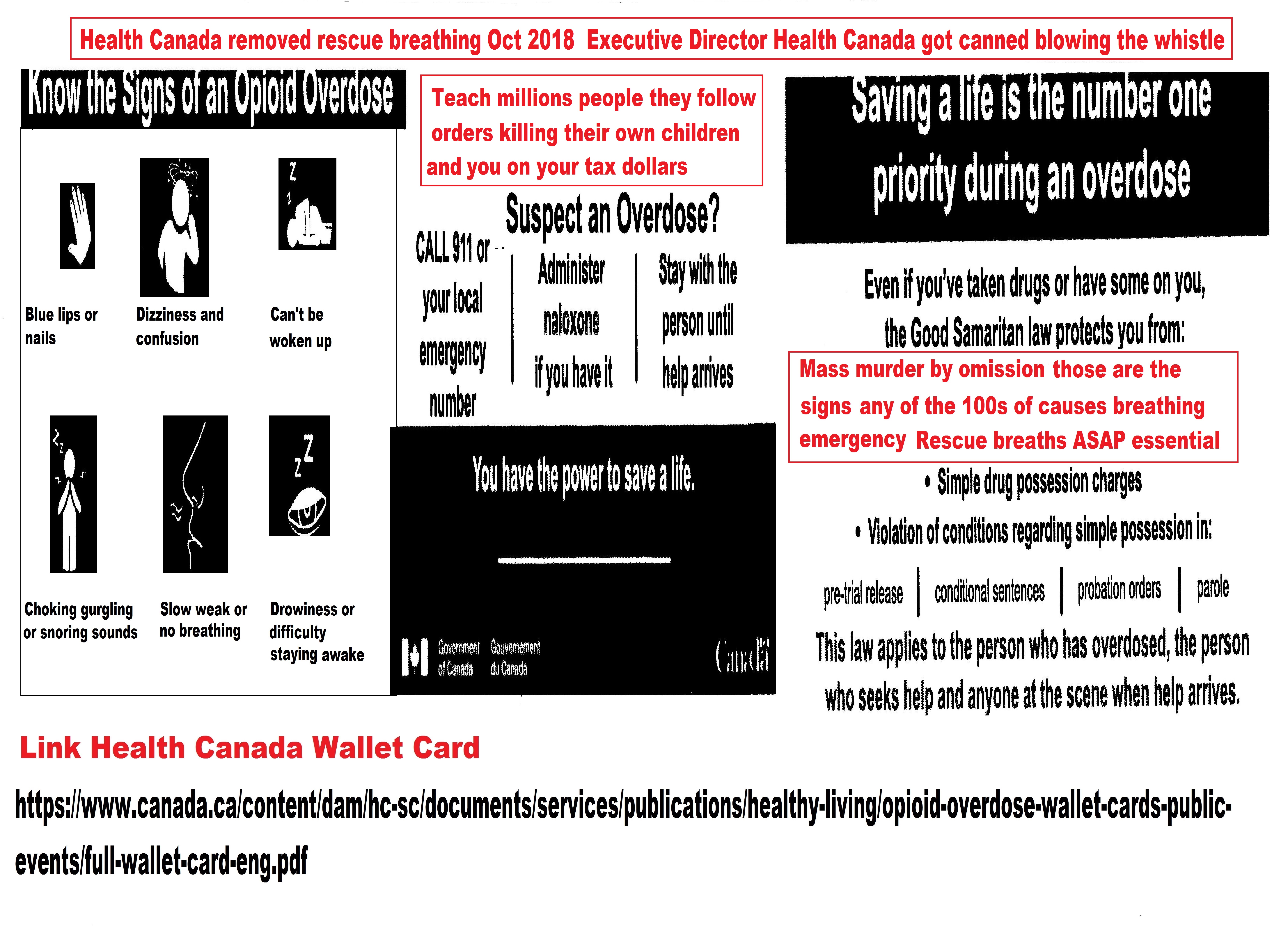 Health Canada wallet card